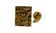 Packaging Terpy con diseño smiley amarillo y pegatina de silicona en forma de fantasma amarillo.